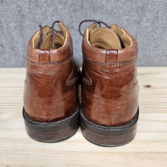 Johnston & Murphy Leather Cellini Chukka Boots Brown 9.5M - Picture 8 of 14